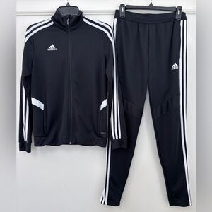 Adidas Women's S Black and White Tracksuit Set